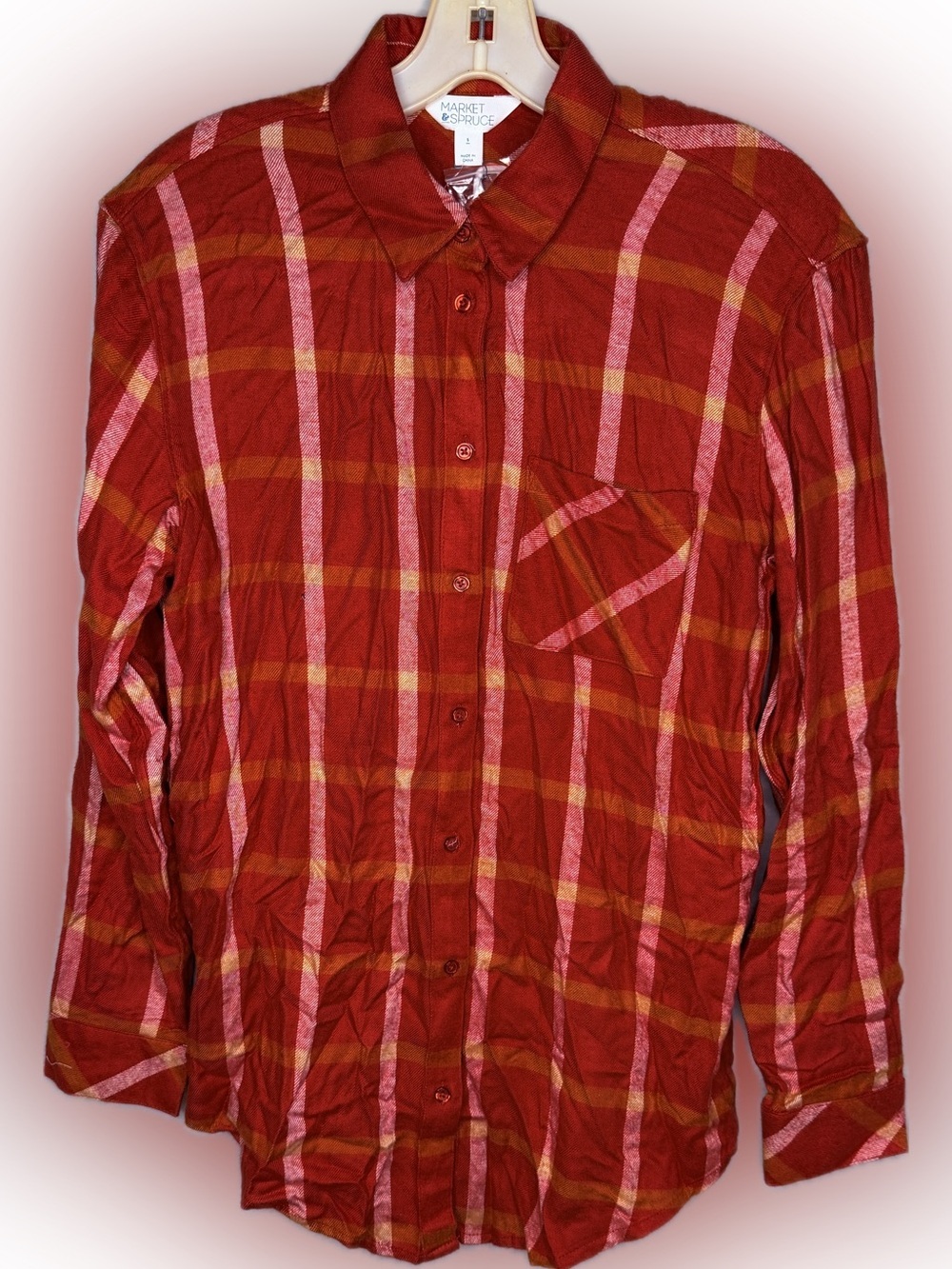 Market & Spruce Flannel Shirt nwt